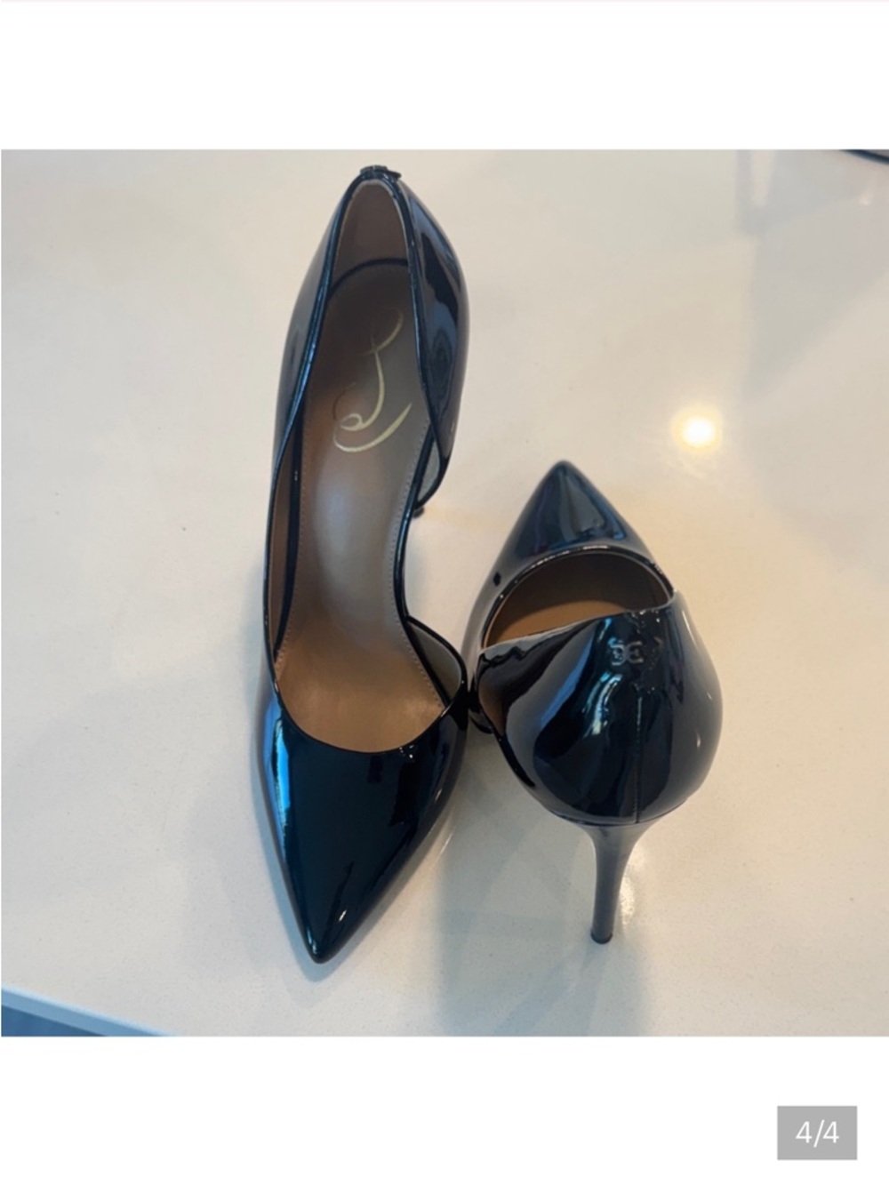 Sam Edelman Patent Pointed-Toe Black Pumps - Women's Dress Heels